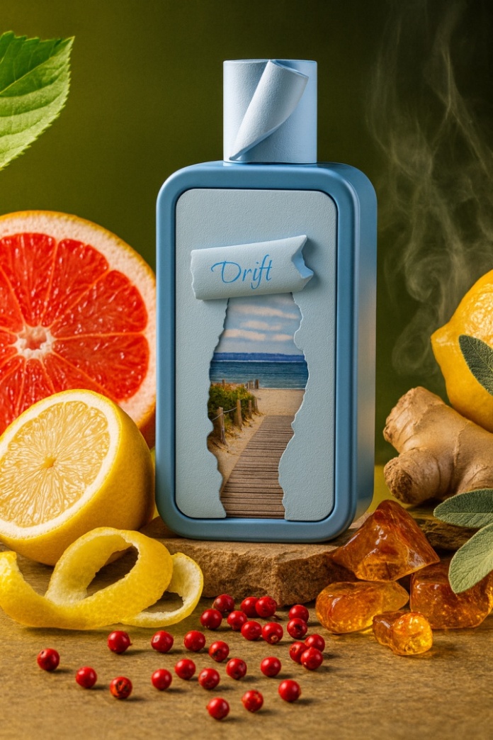 Widok na produkt Riiffs Drift 100ml z uwzględnieniem nut cedru i labdanum.